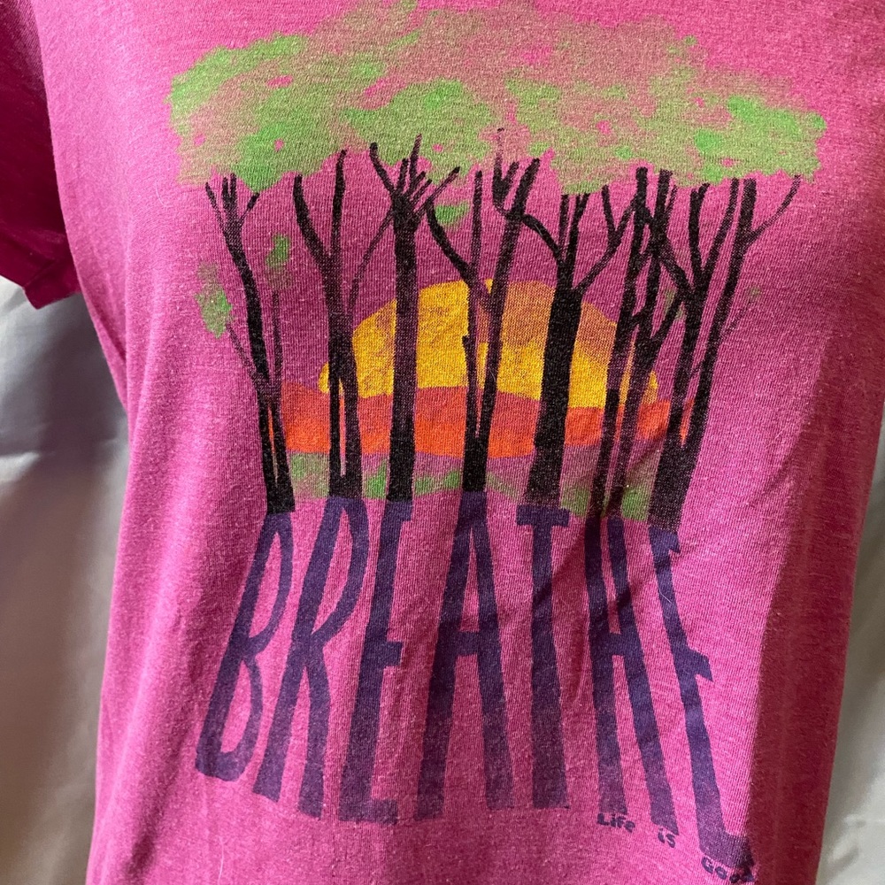 Life is Good “Breathe” tee
